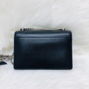 Sunset Mini Bag in Black Smooth Leather with SHW