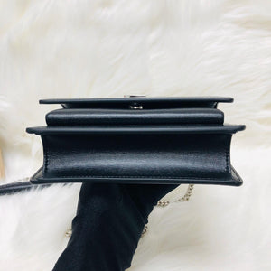 Sunset Mini Bag in Black Smooth Leather with SHW