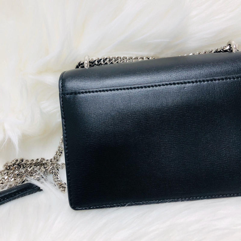 Sunset Mini Bag in Black Smooth Leather with SHW