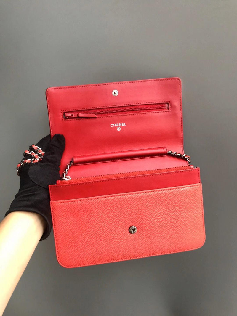 CHANEL WOC 7.5 RED CAVIAR GHW - bagnifiquethailand