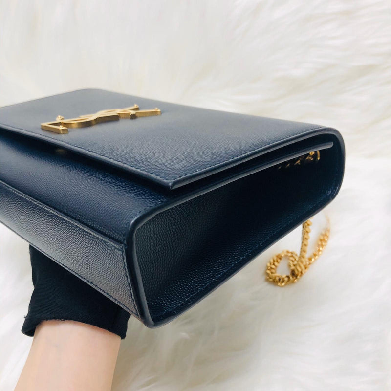 Navy blue ysl online bag