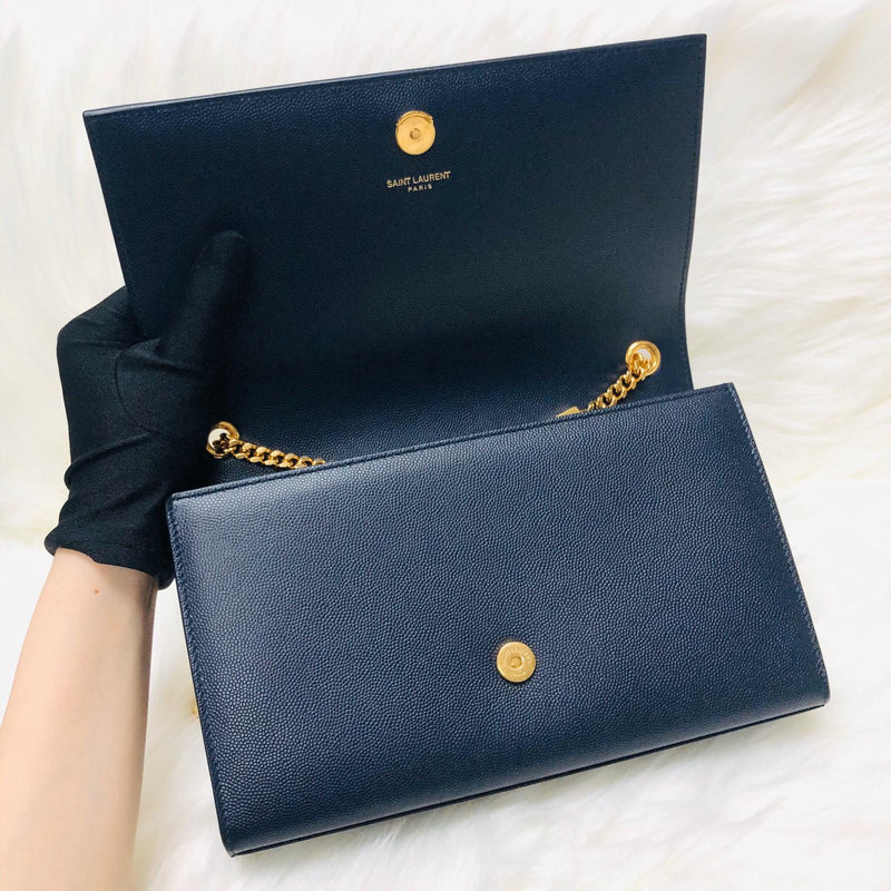 Classic Monogram Kate Medium Navy Blue GHW