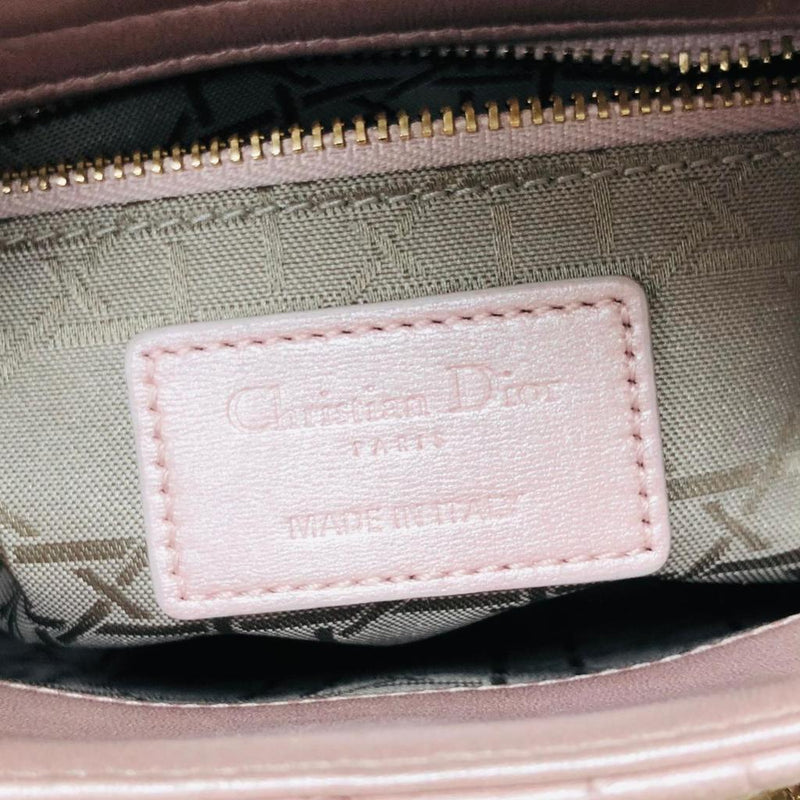 Mini Lady Dior Bag Pearl Pink