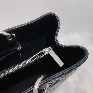 GST Caviar Tote Bag Black SHW