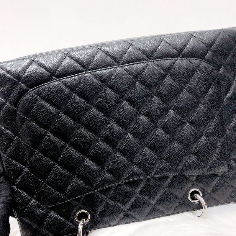GST Caviar Tote Bag Black SHW