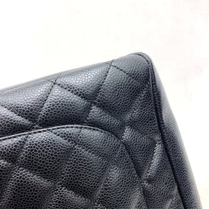 GST Caviar Tote Bag Black SHW