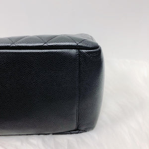 GST Caviar Tote Bag Black SHW