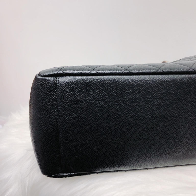 GST Caviar Tote Bag Black SHW