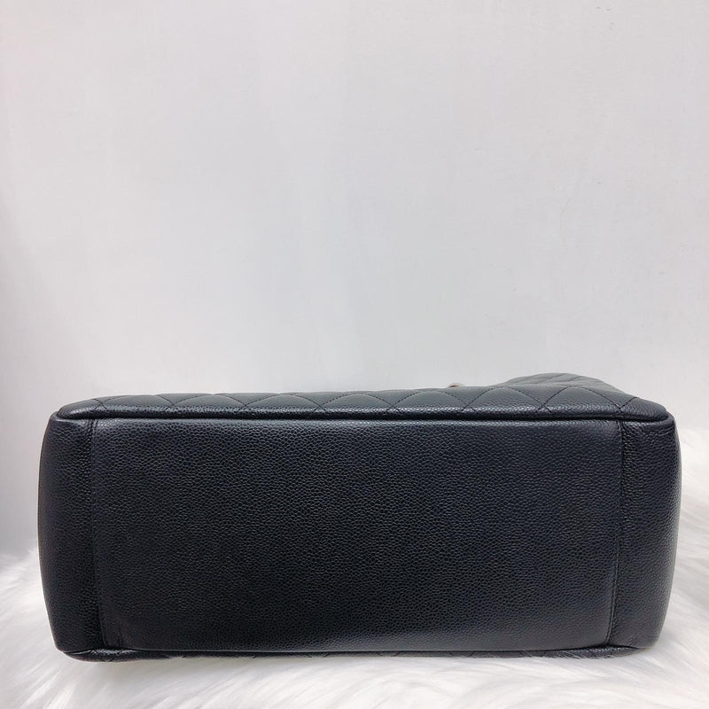 GST Caviar Tote Bag Black SHW