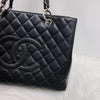 GST Caviar Tote Bag Black SHW
