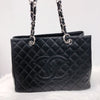 GST Caviar Tote Bag Black SHW