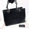 GST Caviar Tote Bag Black SHW