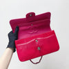 Classic Flap Medium Bag Python Leather Pink