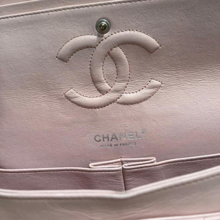Classic Double Flap M/L Lambskin Baby Pink SHW