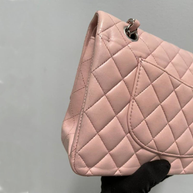 Classic Double Flap M/L Lambskin Baby Pink SHW