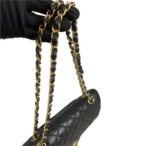 Classic Flap Medium Lambskin Black GHW