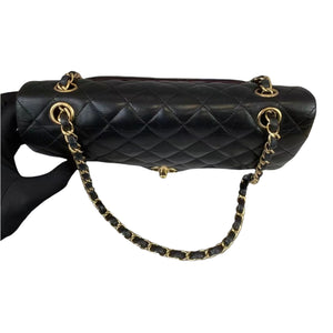 Classic Flap Medium Lambskin Black GHW