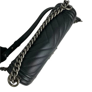 Chevron Boy Medium Caviar Black RHW