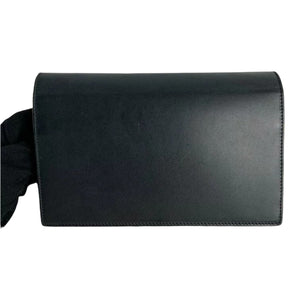 Kate Wallet on Chain Leather Black GHW