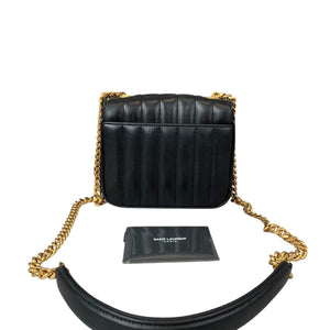 Medium Vicky Lambskin Black GHW