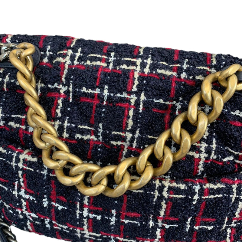 Small Chanel 19 Tweed Flap Bag MHW