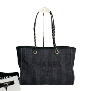 Small Deauville Canvas Black SHW