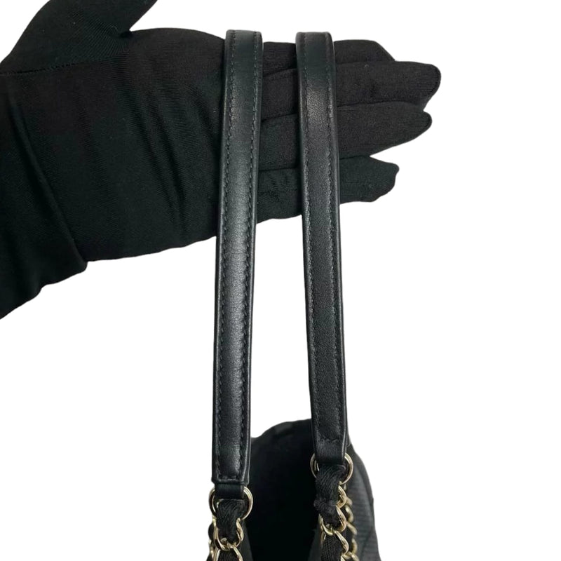 Small Deauville Canvas Black SHW