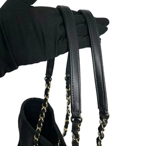 Small Deauville Canvas Black SHW