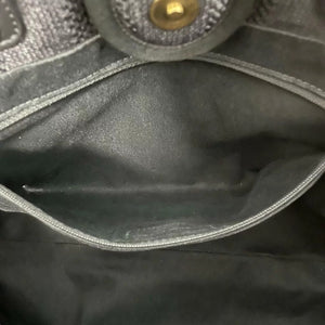 Small Deauville Canvas Black SHW