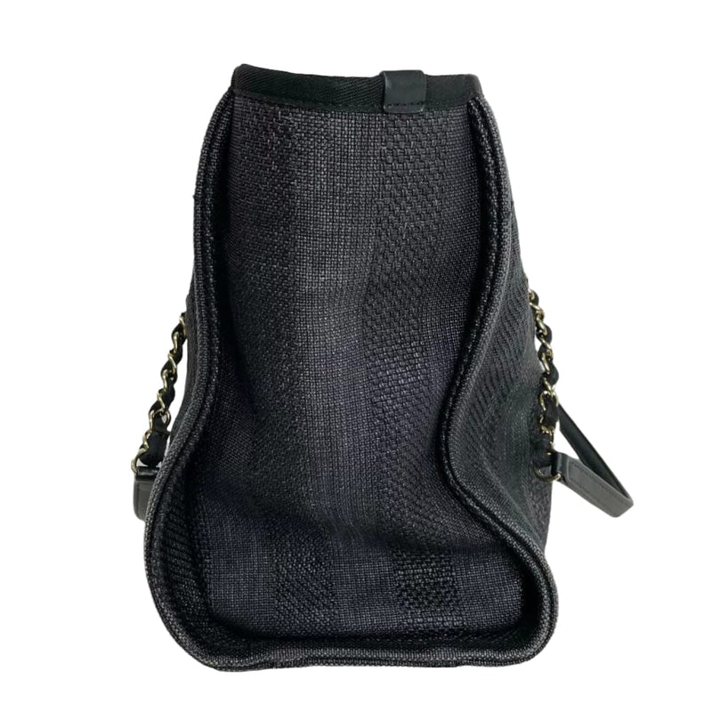 Small Deauville Canvas Black SHW