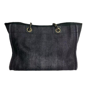 Small Deauville Canvas Black SHW