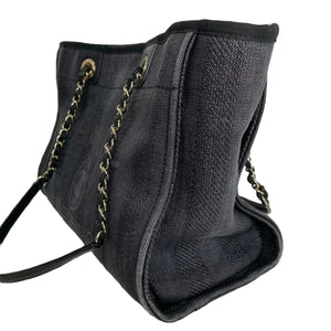 Small Deauville Canvas Black SHW