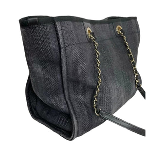 Small Deauville Canvas Black SHW