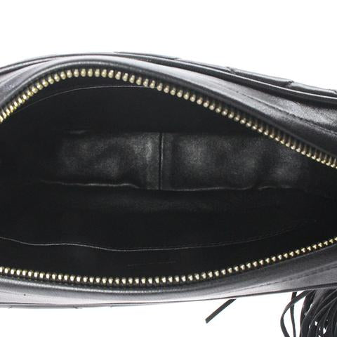 CC Classic Tassle Lambskin Camera Bag Black GHW