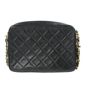 CC Classic Tassle Lambskin Camera Bag Black GHW