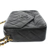 CC Classic Tassle Lambskin Camera Bag Black GHW