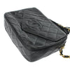 CC Classic Tassle Lambskin Camera Bag Black GHW