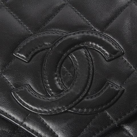 CC Classic Tassle Lambskin Camera Bag Black GHW