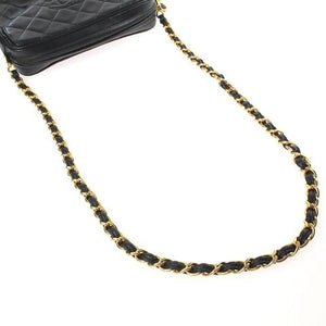 CC Classic Tassle Lambskin Camera Bag Black GHW