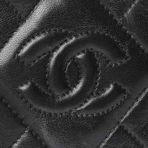 CC Vintage Tassel Lambskin Leather Camera Bag Black GHW