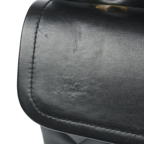 Vintage Classic Lambskin Double Flap Medium Black GHW