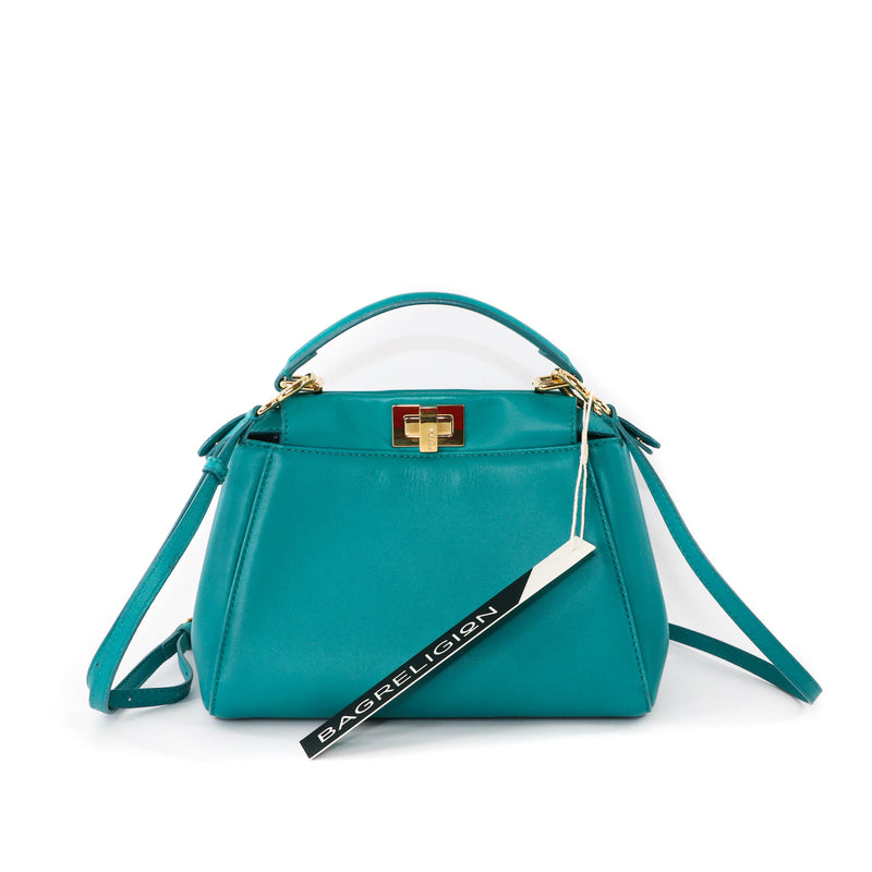 Mini Peekaboo Turquoise Bag