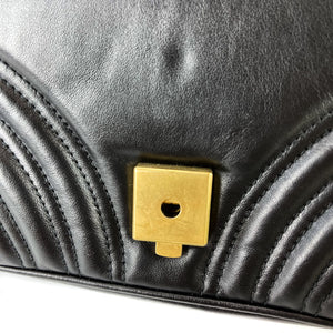 GG Marmont Black Mini Matelassé Shoulder Bag