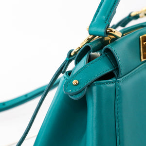 Mini Peekaboo Turquoise Bag