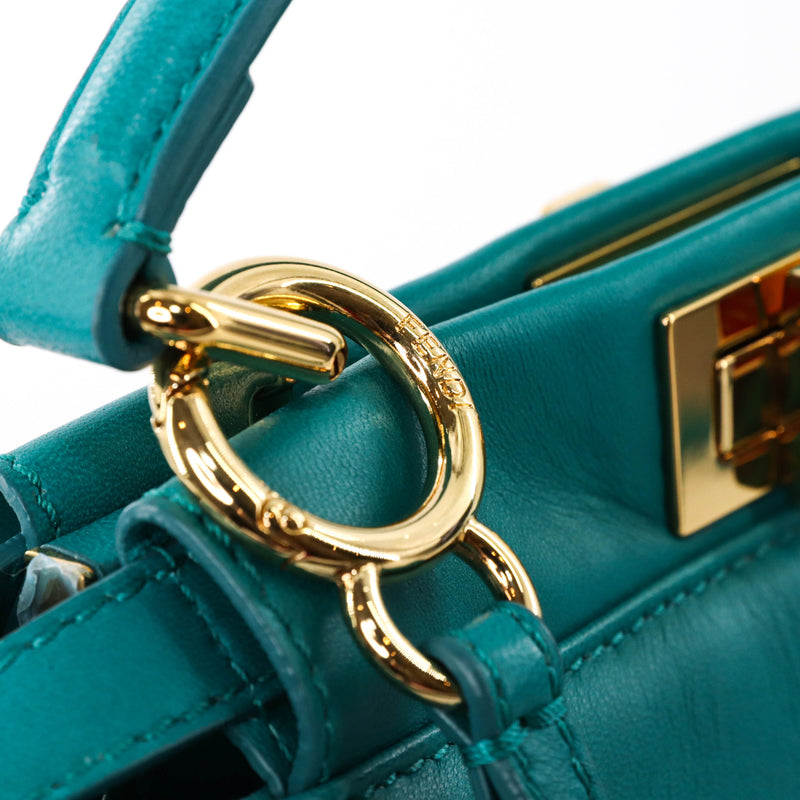 Mini Peekaboo Turquoise Bag