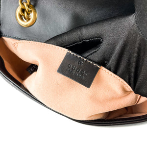 GG Marmont Black Mini Matelassé Shoulder Bag
