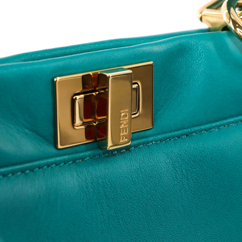 Mini Peekaboo Turquoise Bag