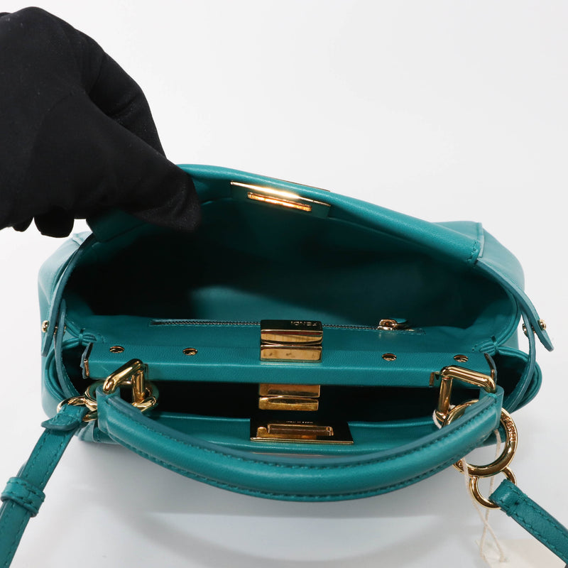 Mini Peekaboo Turquoise Bag