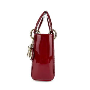 Mini Lady Dior Cherry Red GHW