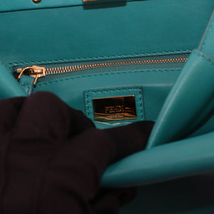 Mini Peekaboo Turquoise Bag